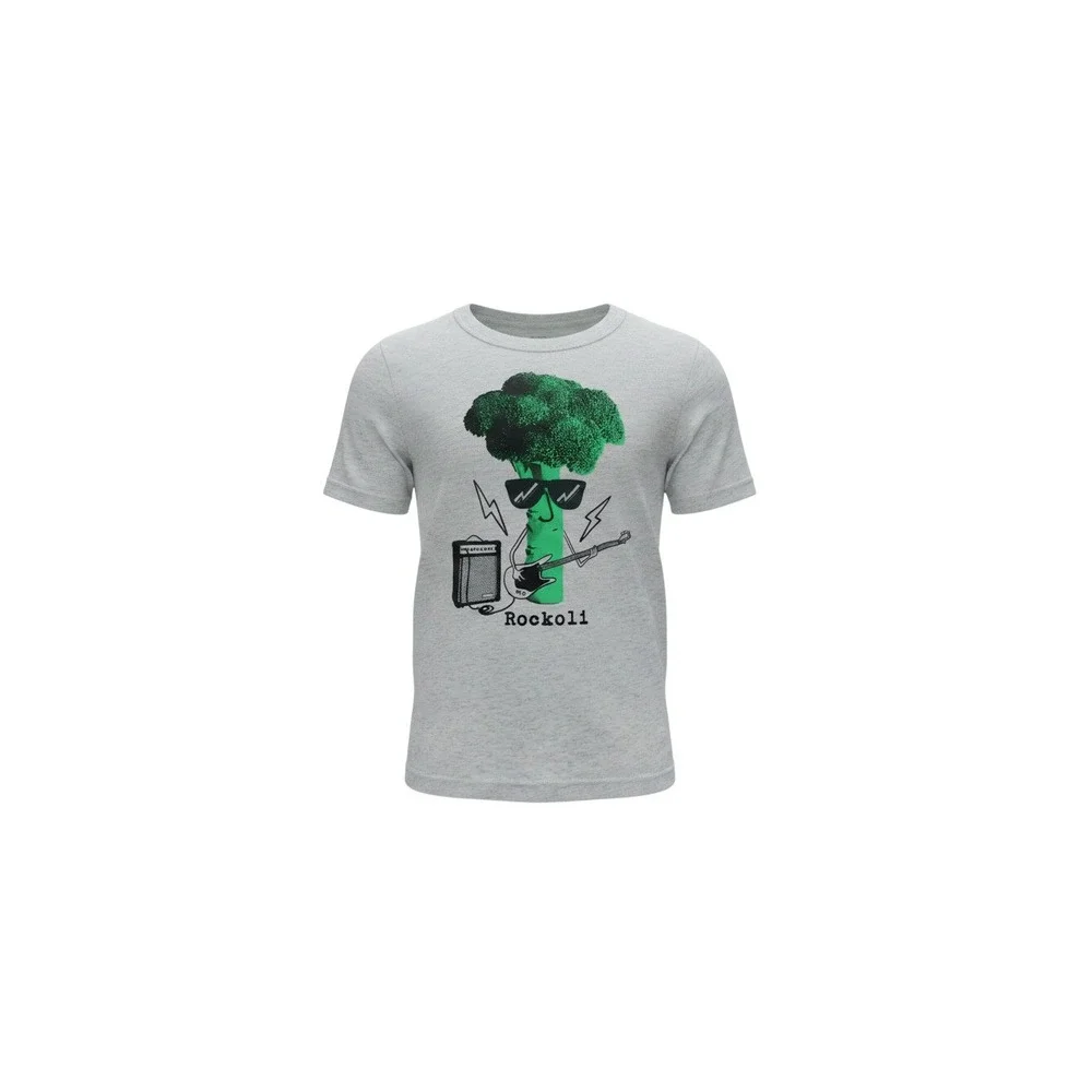 OshKosh B'gosh Graphic Tee Toddler 5T Gray New Rockoli Broccoli Guitar Shirt
